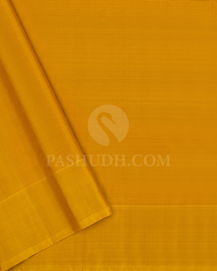 Red and Golden Yellow Soft Silk Saree - AC19