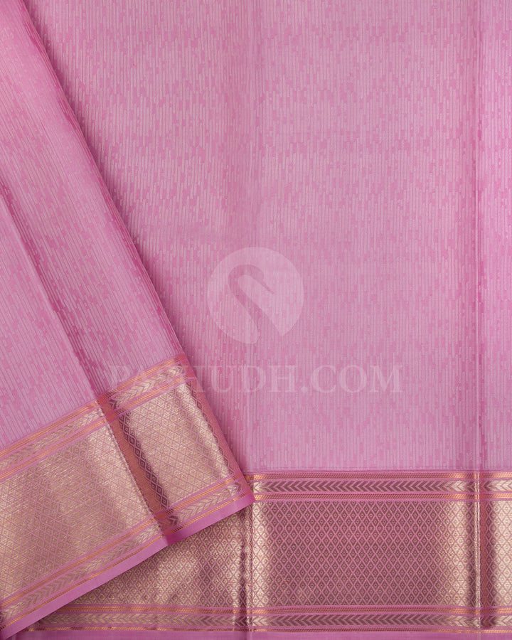 Baby Pink Kanjivaram Silk Saree - DT302(A)