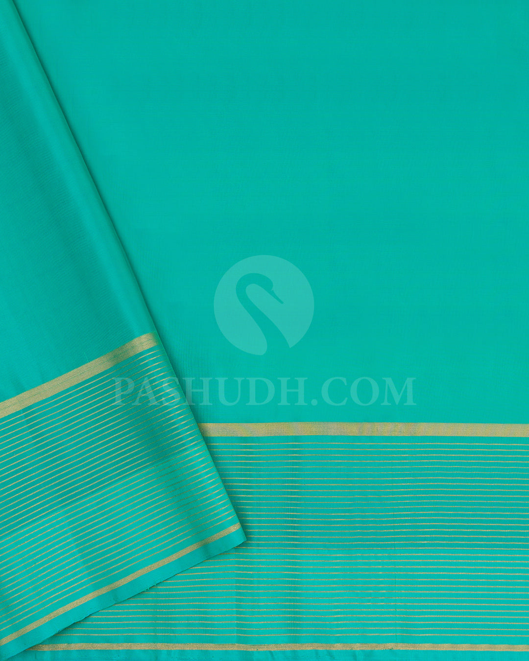 Beige and Turquoise Soft Silk Saree - AC79