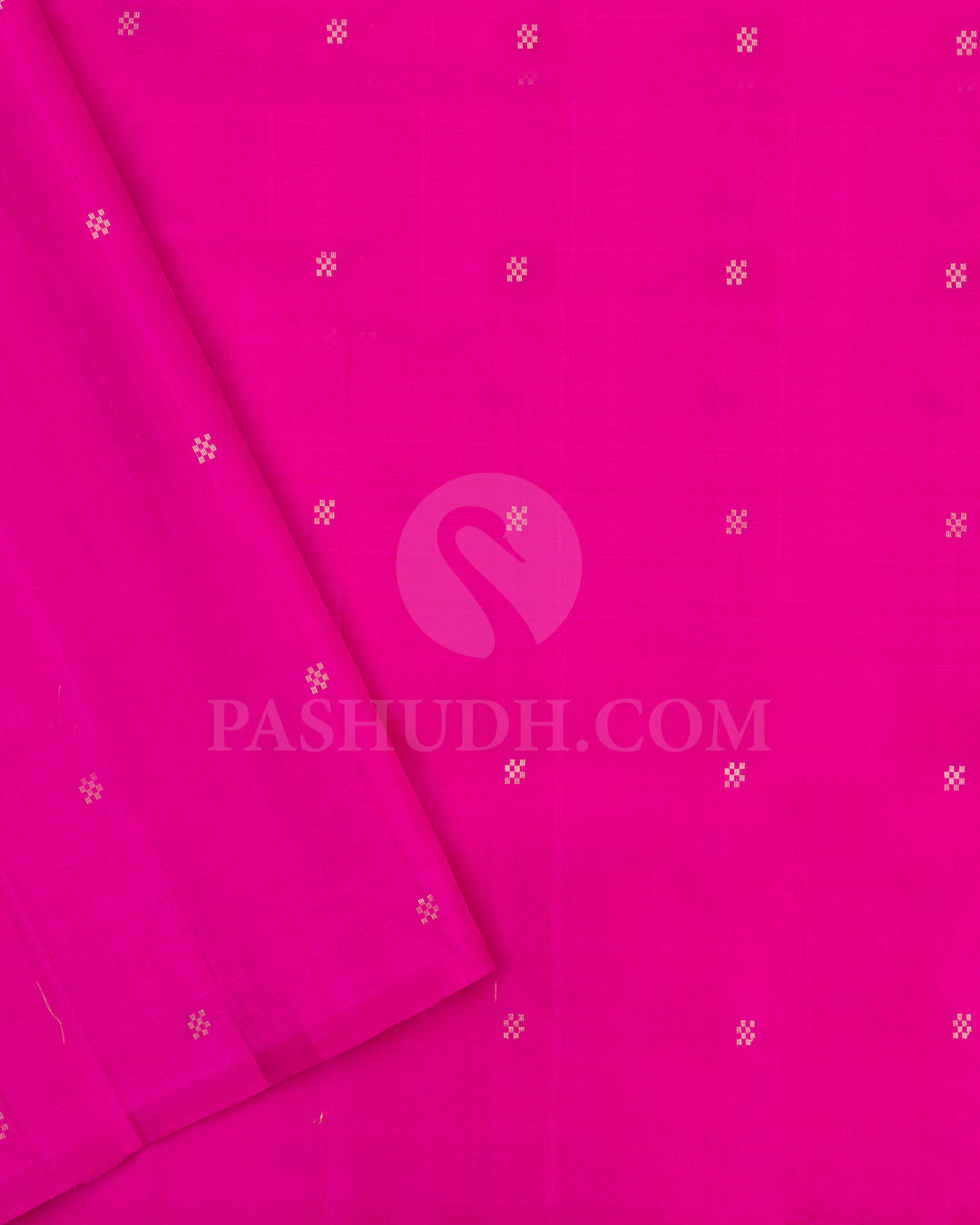 Rani Pink Dupion Soft Silk Saree - AC97