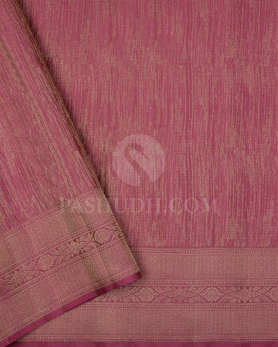 Elaichi Green And Mauve Pink Kanjivaram Silk Saree - DT277(B)