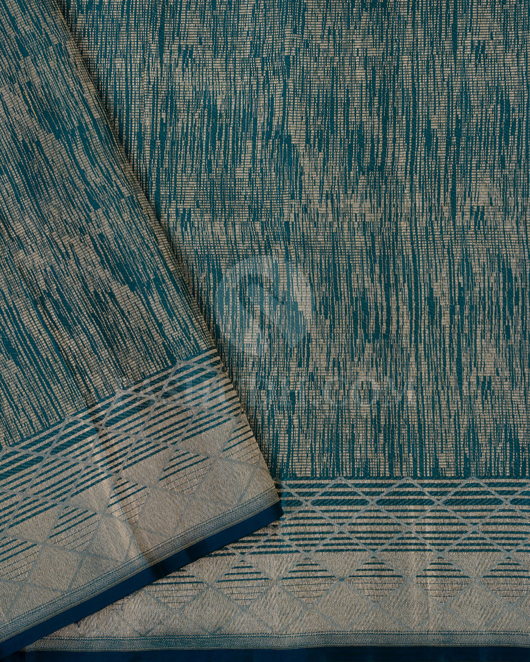 Turquoise Blue Kanjivaram Silk Saree - DT299(A)