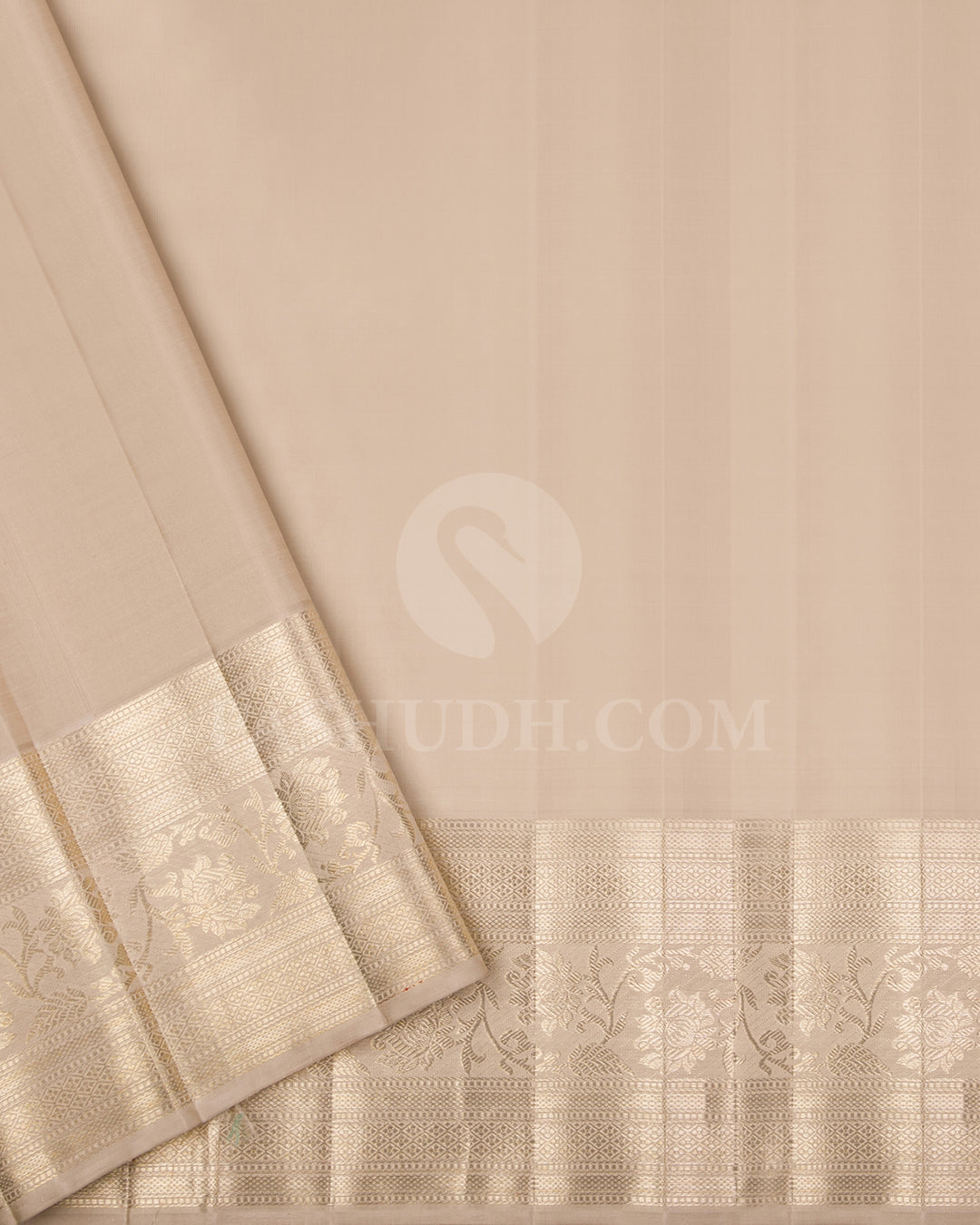 Red And Off White Kanjivaram Silk Saree - S1303(C)