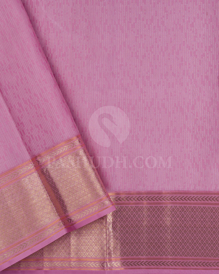 Baby Pink Kanjivaram Silk Saree - DT247( C )