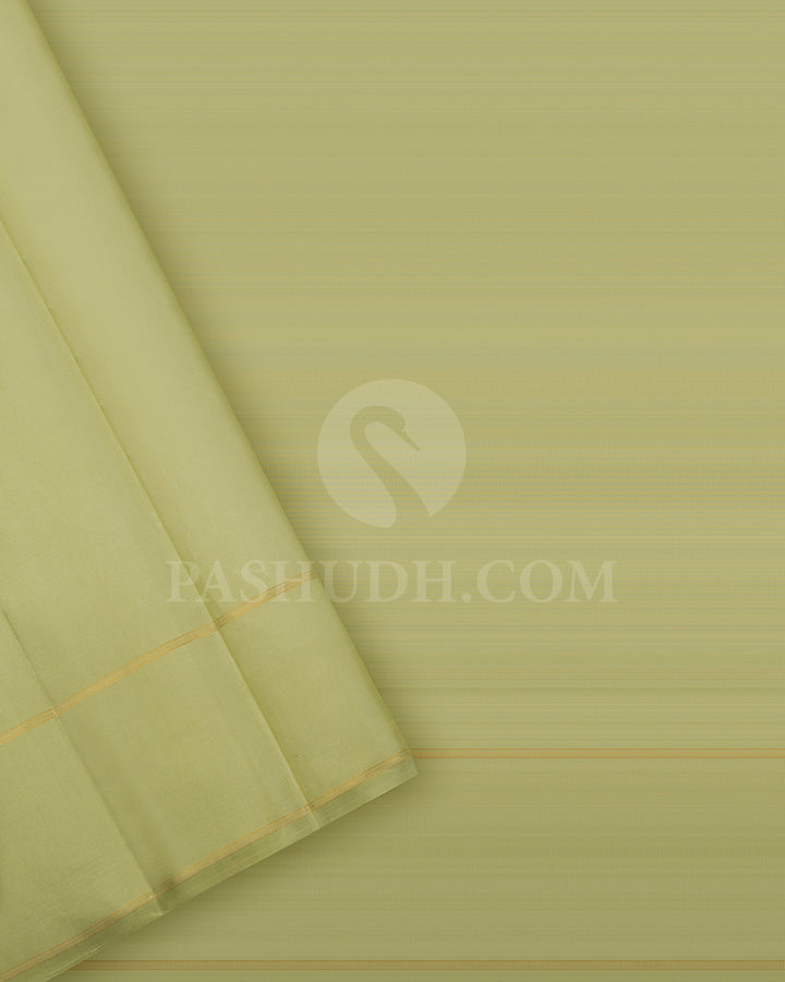 Light Green Kanjivaram Silk Saree - BKF12