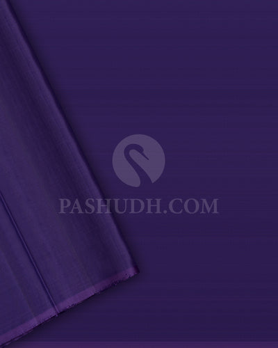 Dark Lavender and Purple Dupion Soft Silk Saree - AC95