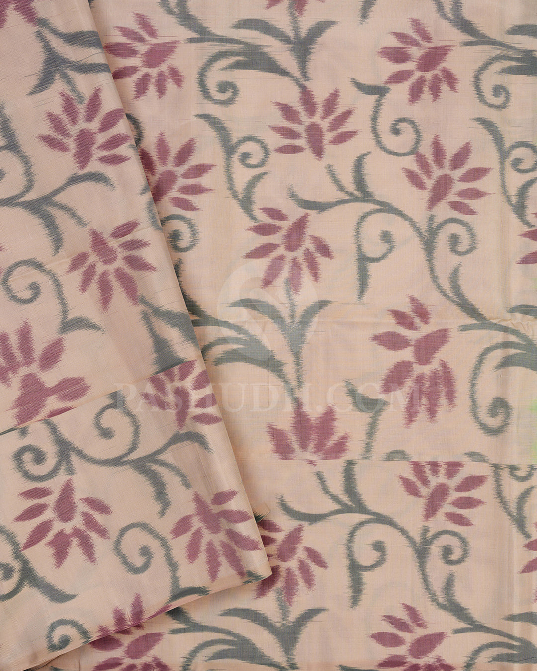 Rexona Green and Greige Soft Silk Saree - AC8