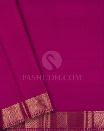 Rani Pink Kanjivaram Silk Saree - S1409(A)