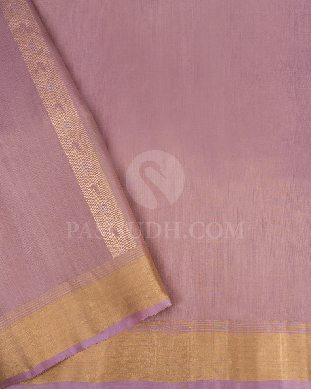 Lavender and Mauve Dupion Soft Silk Saree - AC51
