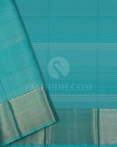 Sky Blue Kanjivaram Silk Saree - D548(E)