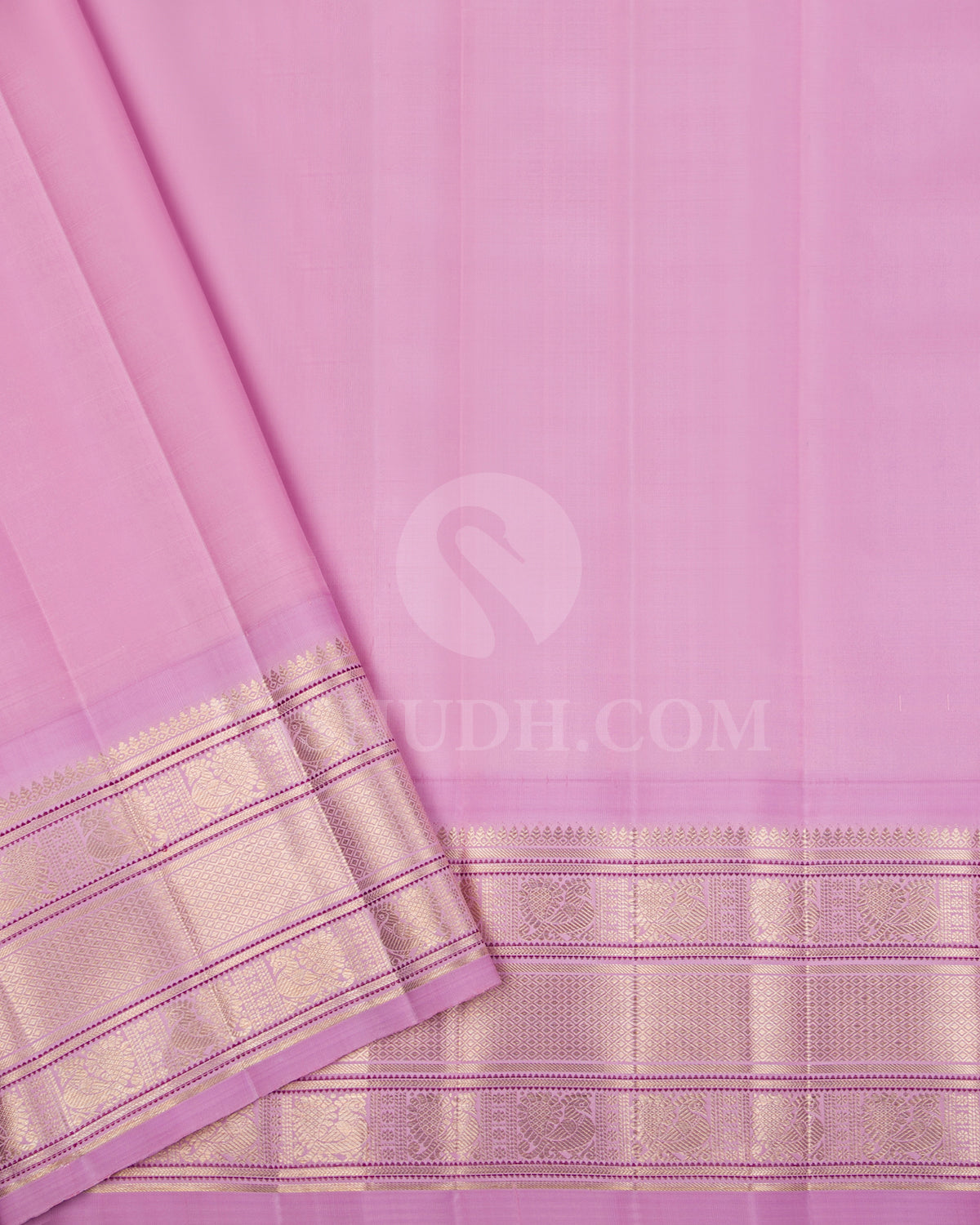 Maroon And Baby Pink Kanjivaram Silk Saree - S1367(A)