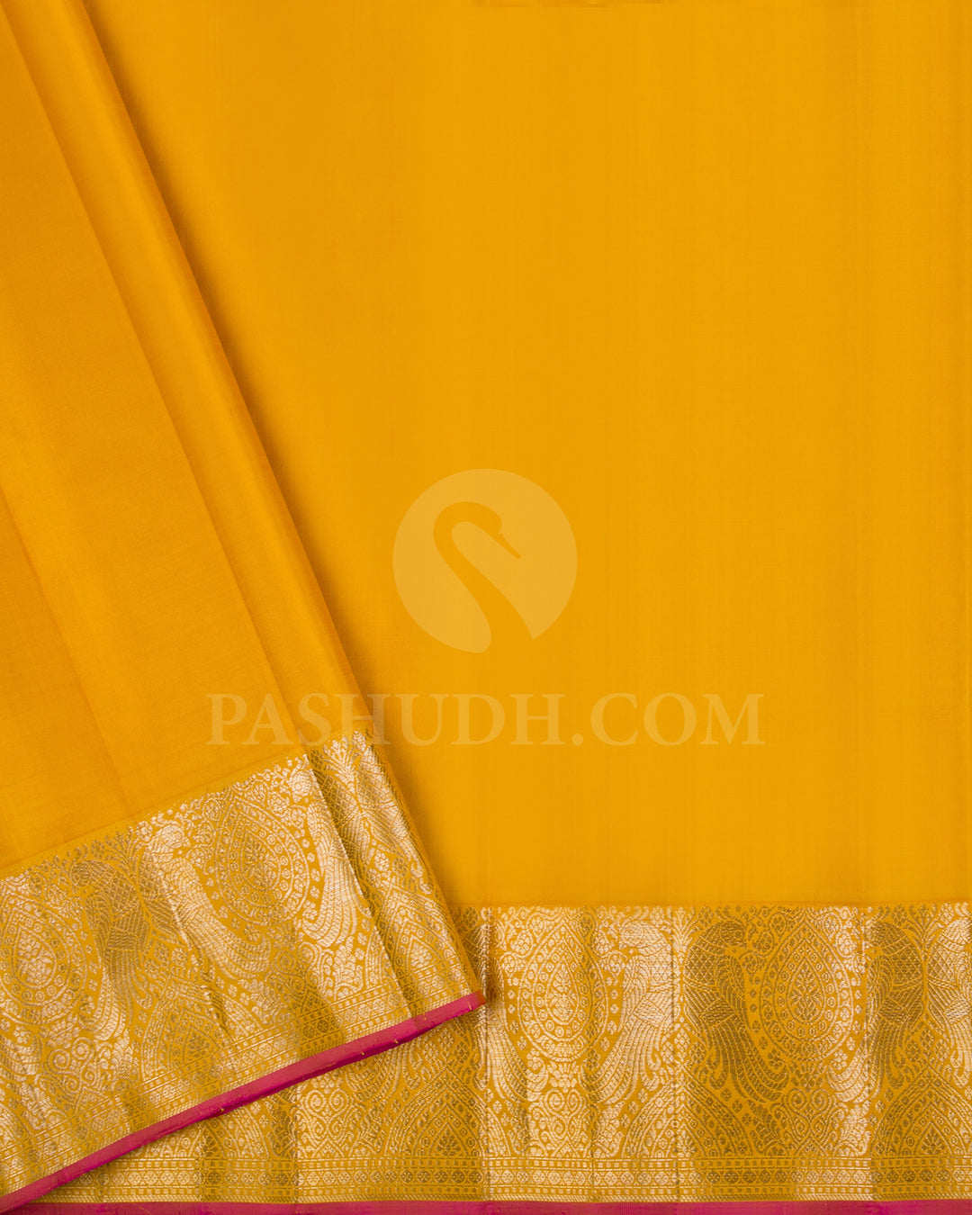 Lavender And Mango Yellow Kanjivaram Silk Saree - S1366(A)