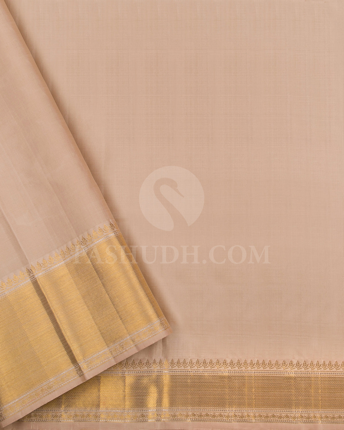 Forest Green And Ivory Pure Zari Kanjivaram Silk Saree - P173(A)