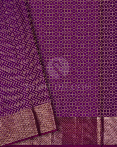 Violet Kanjivaram Silk Saree - DT309(A)