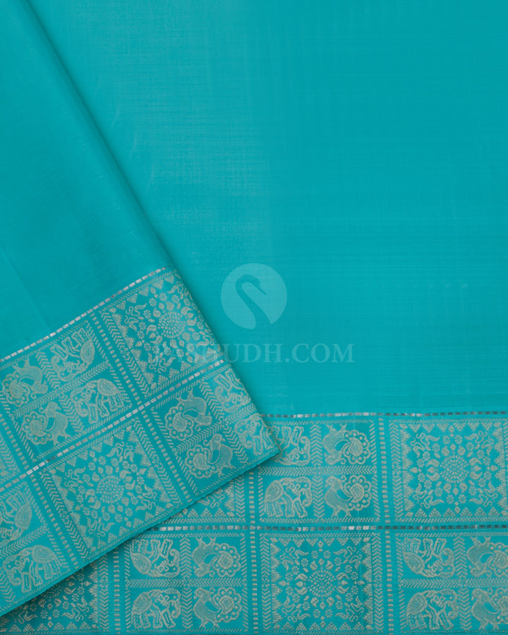 Light Pink & Anandha Kanjivaram Silk Saree - S760 - View 4