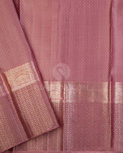 Violet and Pink Kanjivaram Silk Saree - DT220