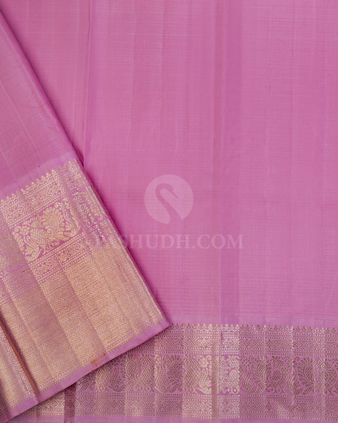 Aubergine & Lavender Kanjivaram Silk Saree - S911