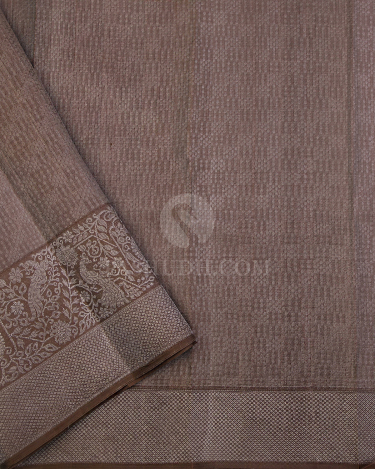 Tan and Brown Kanjivaram Silk Saree - DT216