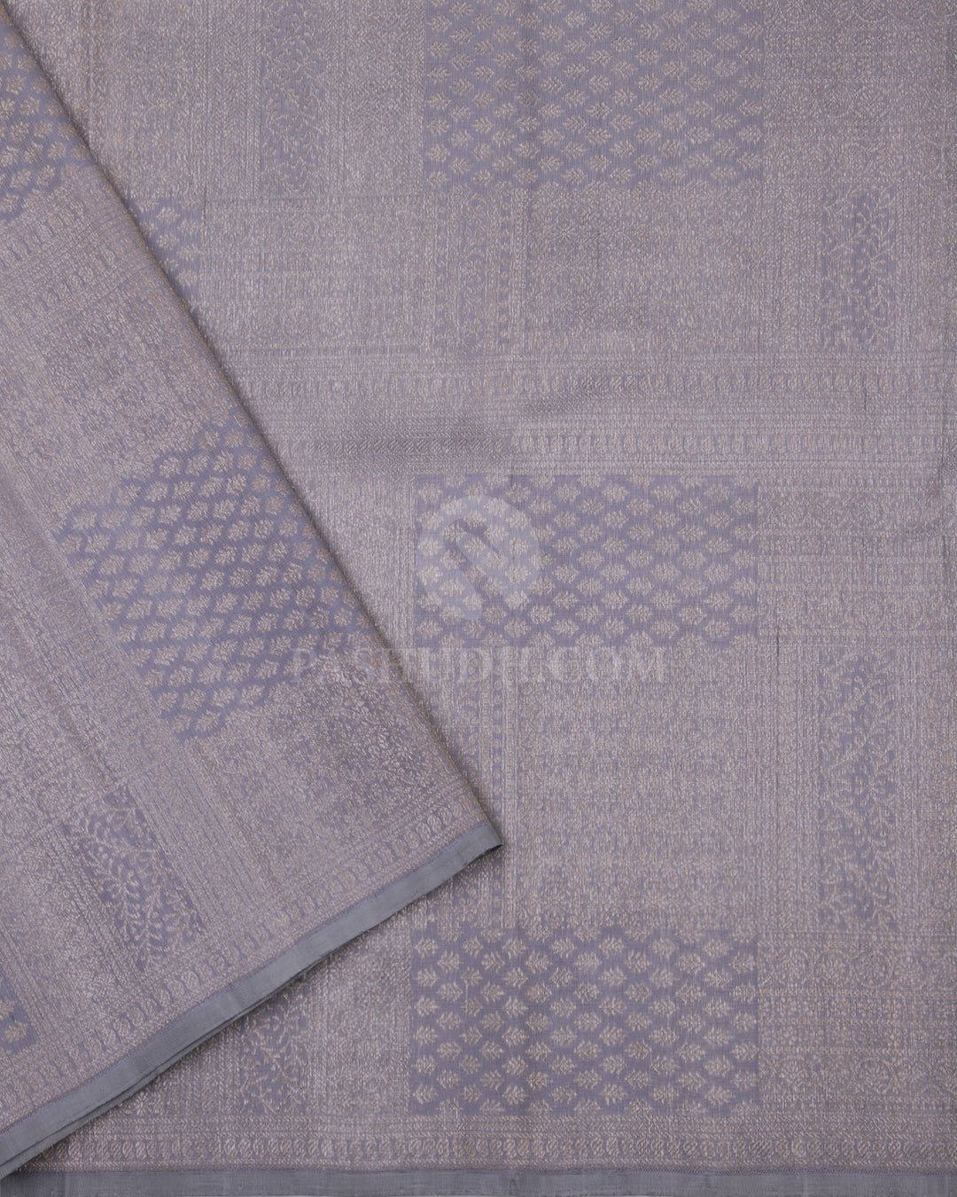 Light Green Borderless Pure Zari Kanjivaram Silk Saree - S734 View 4