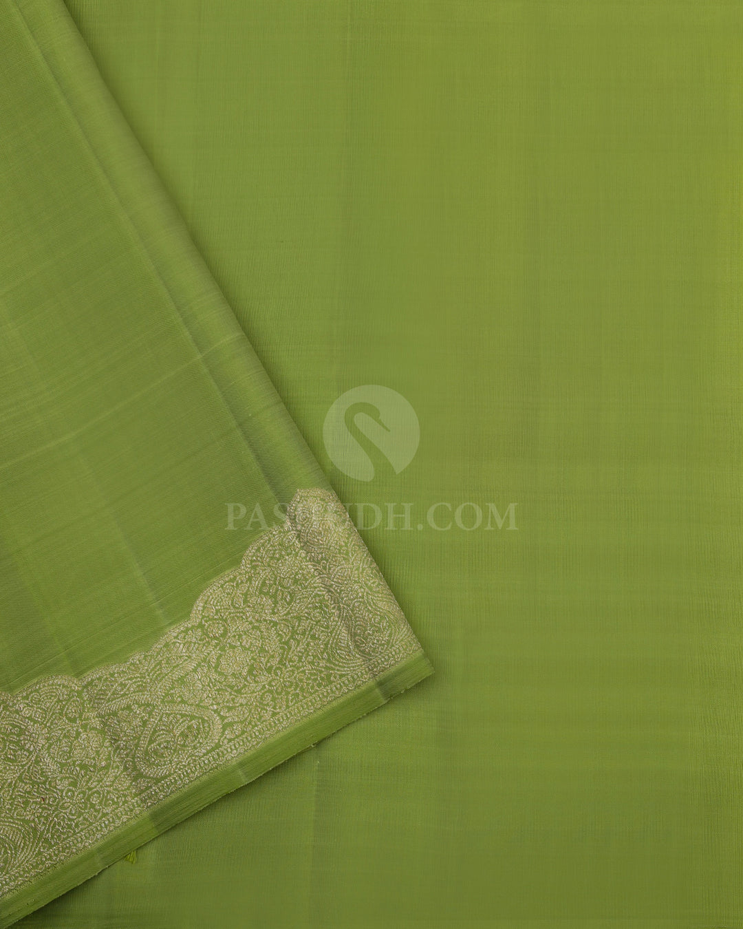 Dark Violet Borderless Kanjivaram Silk Saree - S800-View 4