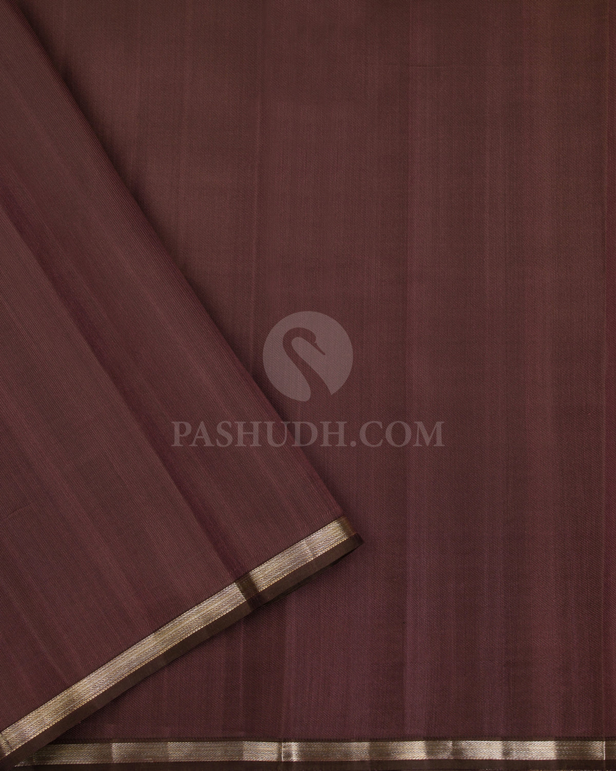 Creamy Beige And Brown Kanjivaram Silk Saree - DT272(A) - View 2