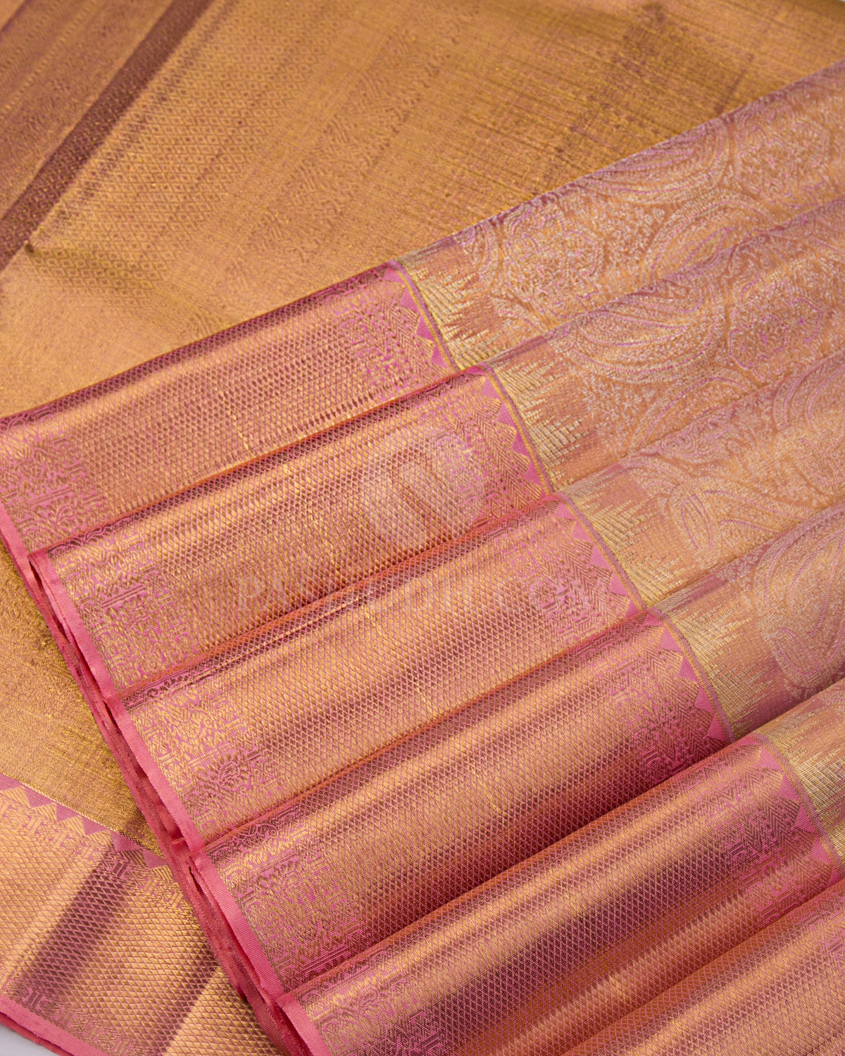 Pink Tissue Kanjivaram Silk Saree - S982 - View 4