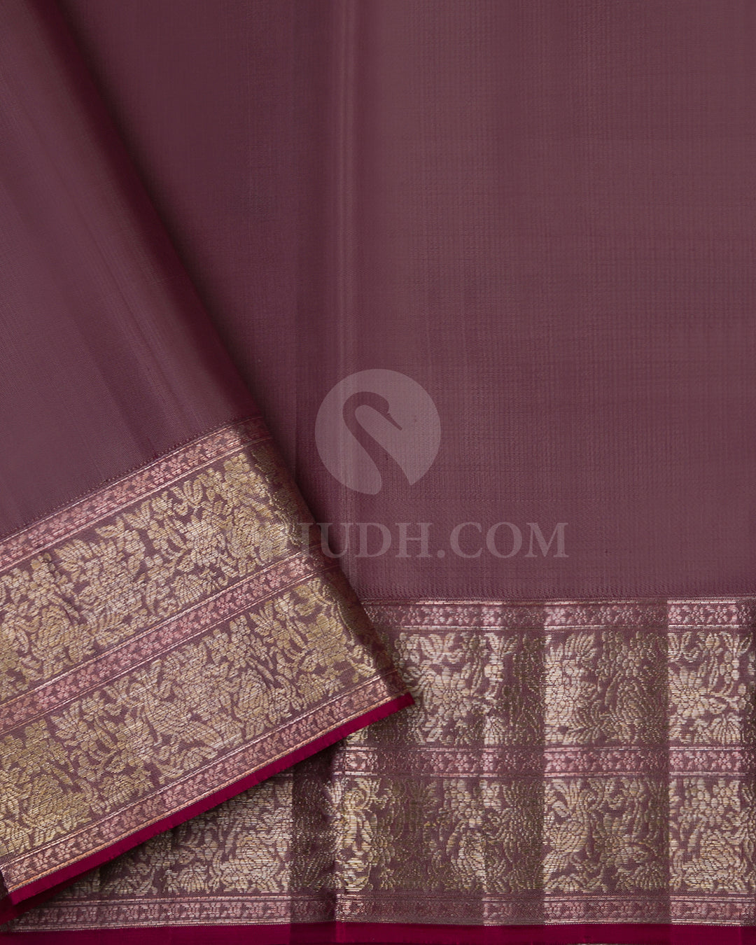 Arecanut Brown Kanjivaram Silk Saree - DT188 - View 3