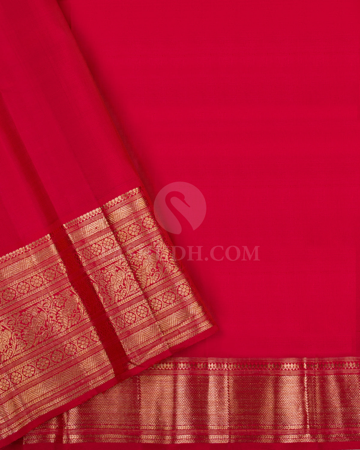Yellow And Red Kanjivaram Silk Saree - S1157(A) - View 2