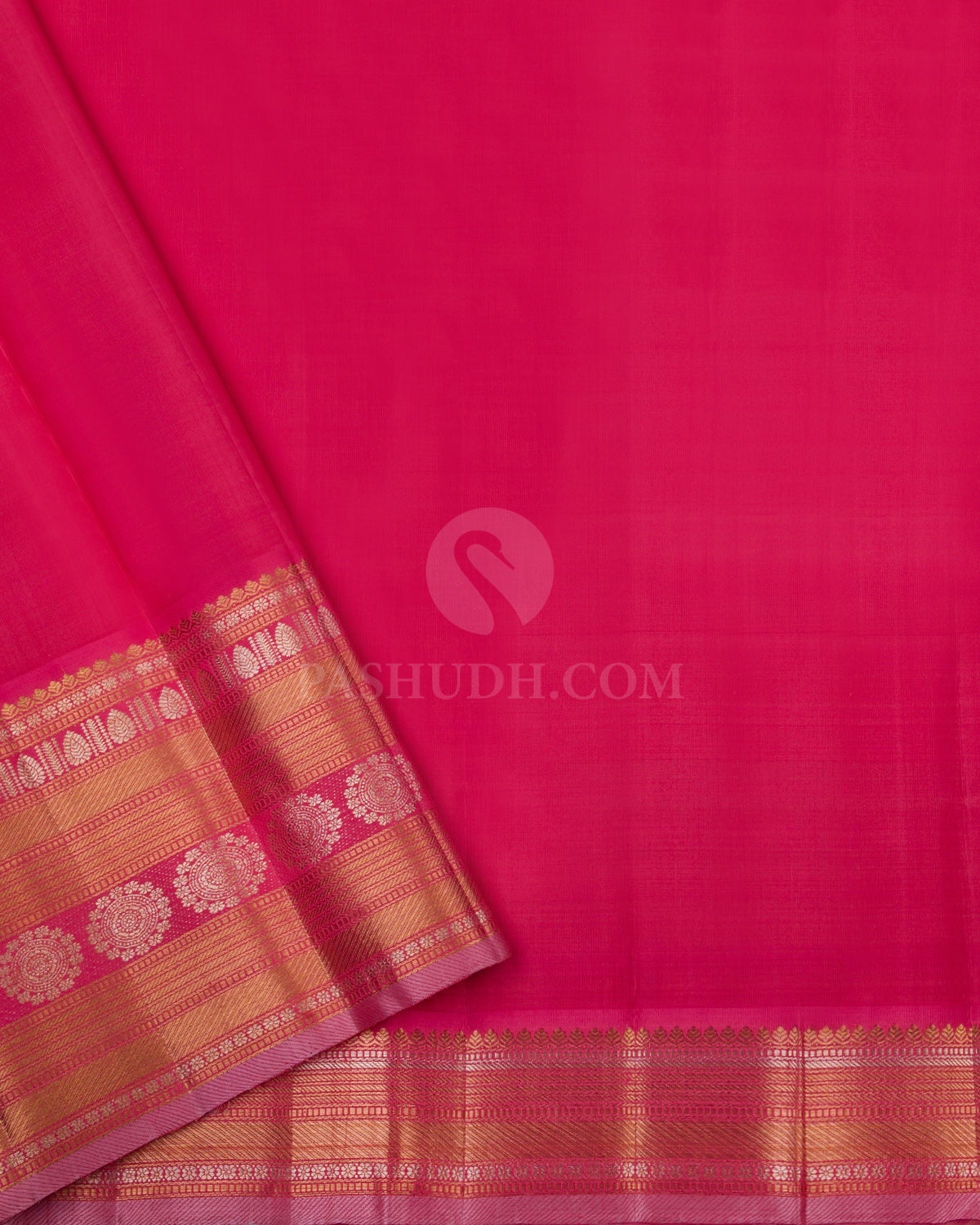 Light Purple & Light Orange Kanjivaram Silk Saree - S746 - View 4
