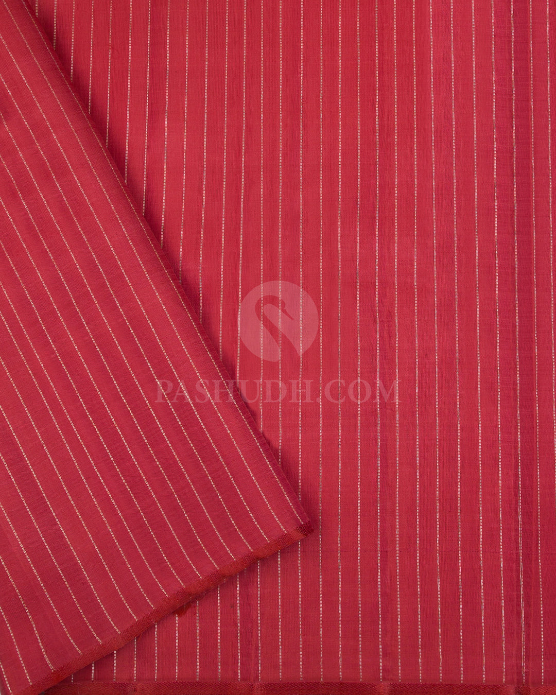 Paaku And Red Kanjivaram Silk Saree - S1035(B) - View  3