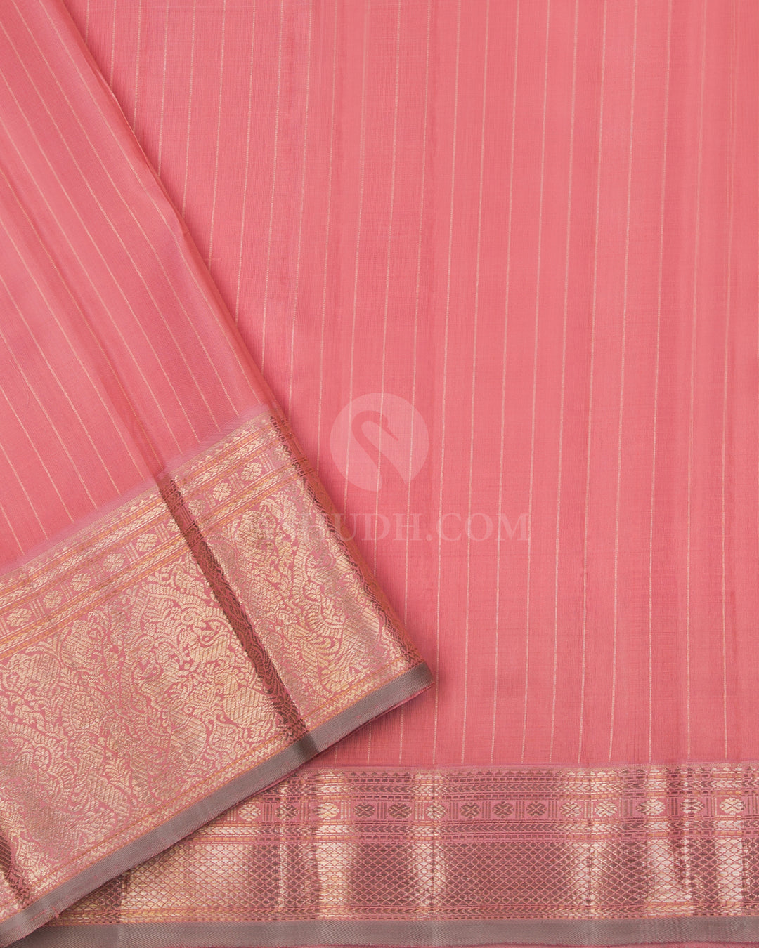 Peach Kanjivaram Silk Saree - S832 - View 4