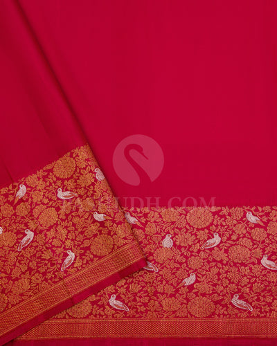 Deep Pink Kanjivaram Silk Saree - S929