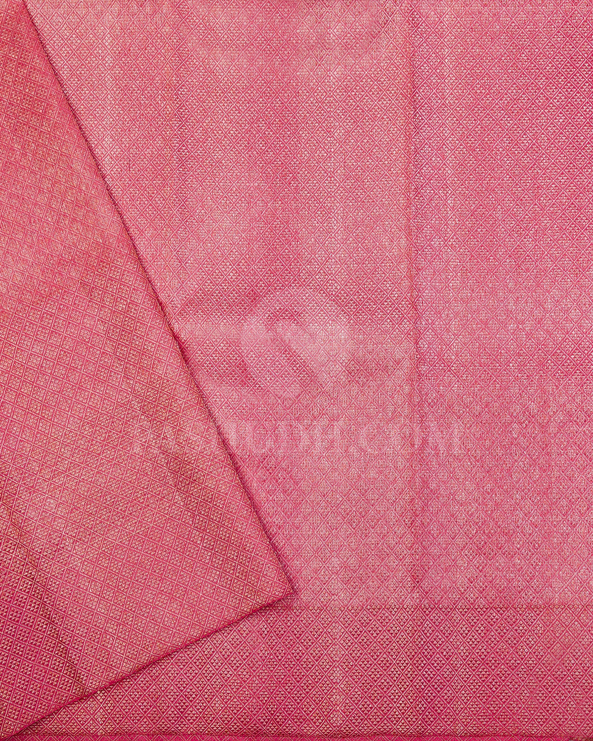 Dark Green and Baby Pink Kanjivaram Silk Saree - S928