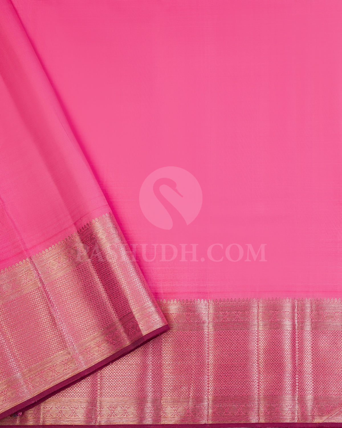 Sea Green and  Baby Pink Kanjivaram Silk Saree - S921