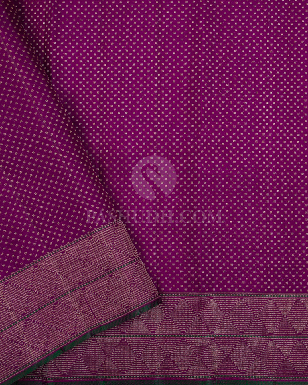 Red & Purple Kanjivaram Silk Saree - DJ293(C) - View 2