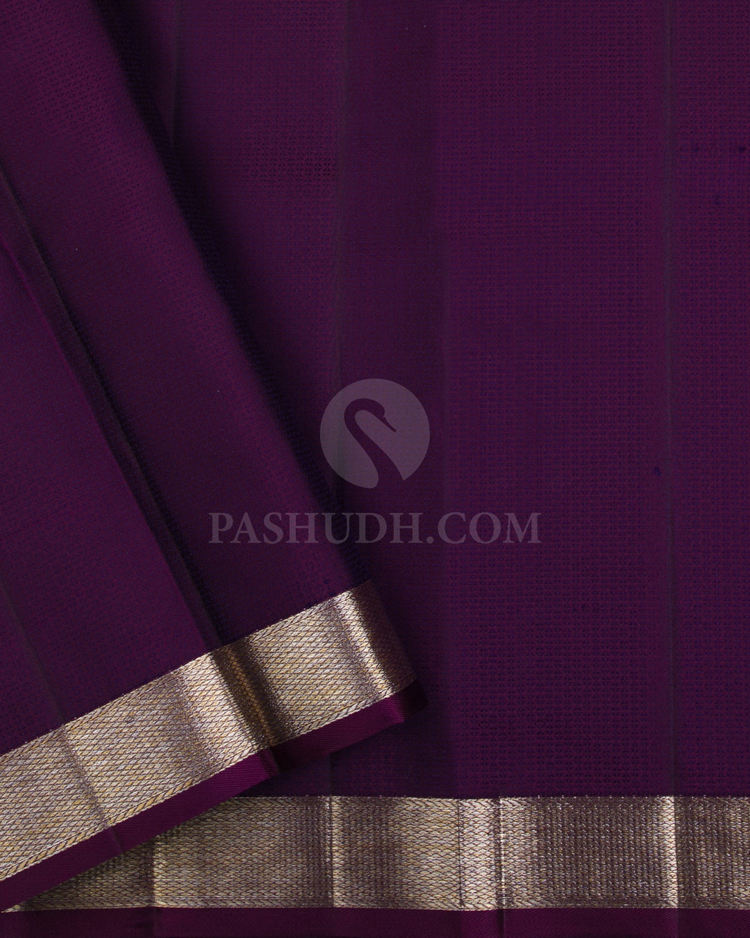 Purple Kanjivaram Silk Saree - DJ278(B) - View 2
