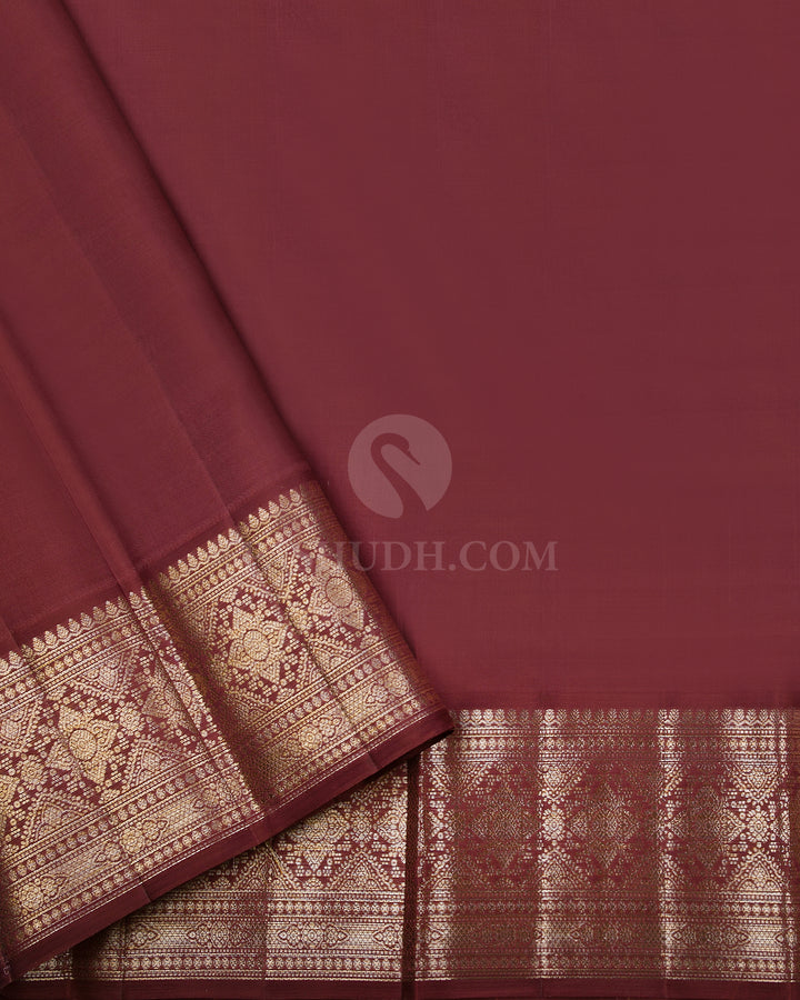 Old Rose Kanjivaram Silk Saree - DJ240