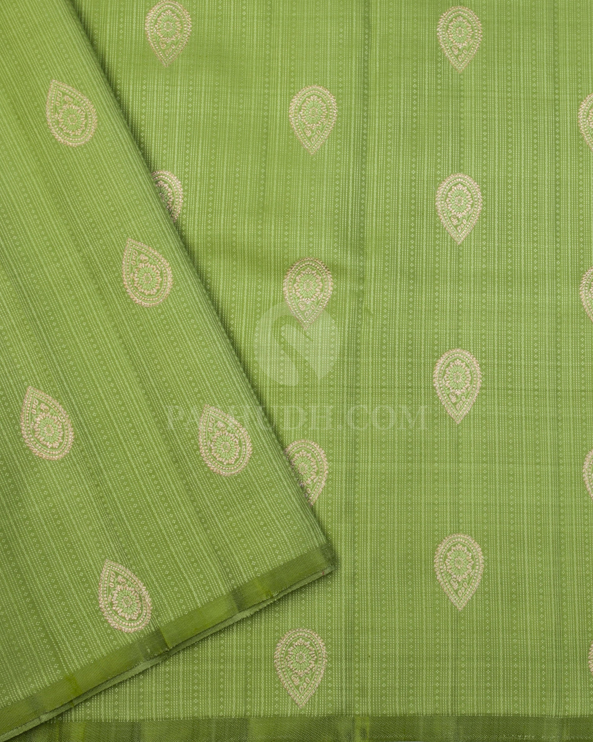 Forest Green Kanjivaam Silk Saree - S1018(A)