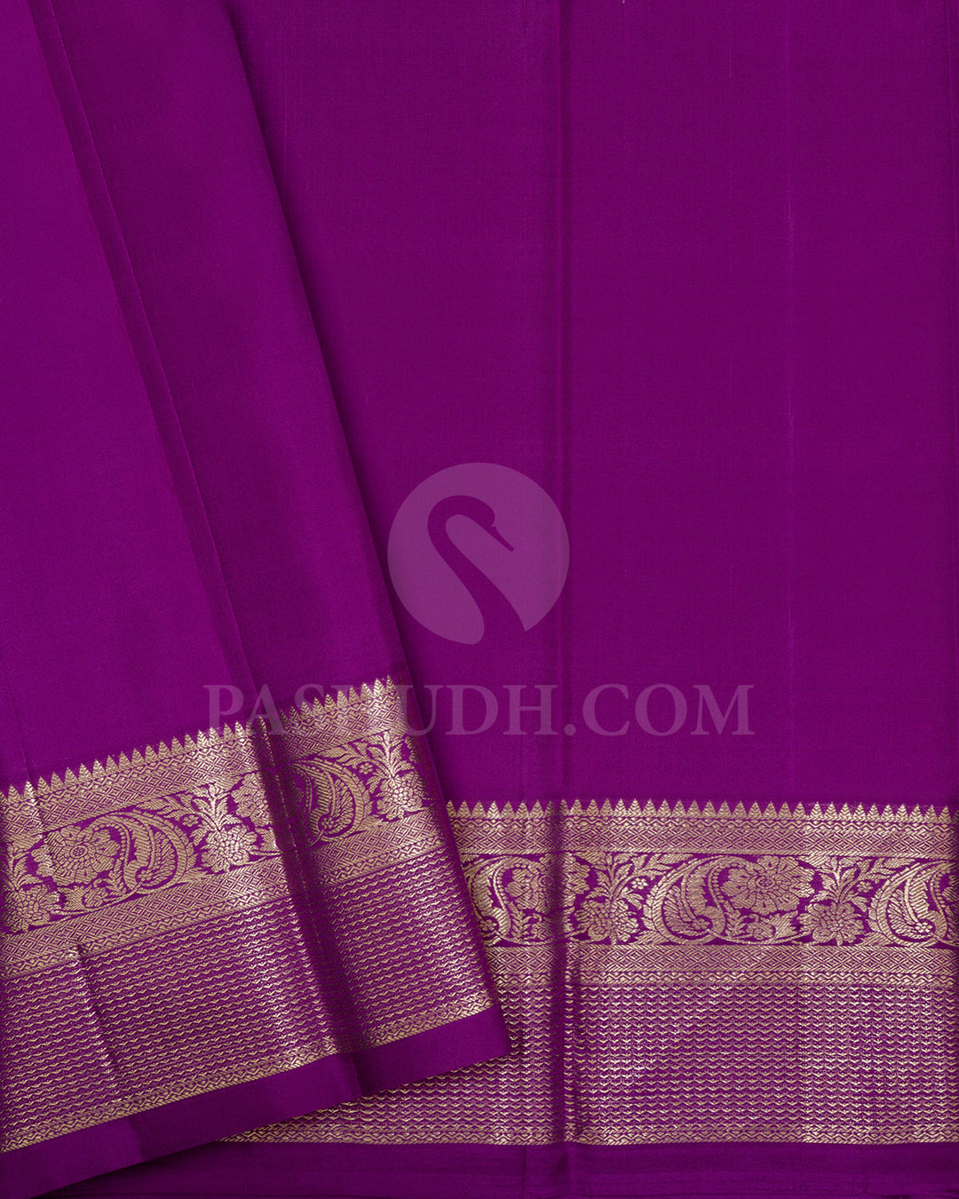 Dual Shaded Pink Shot Orange Kanjivaram Silk Saree-DA5