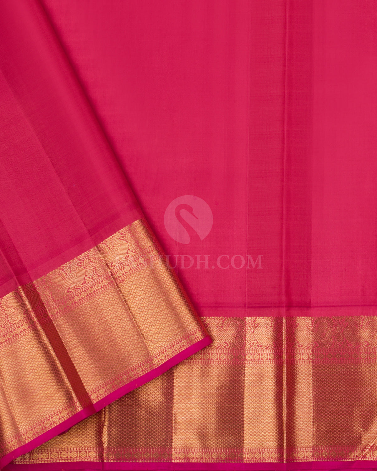 Purple & Orange Kanjivaram Silk Saree -  S827- View 4