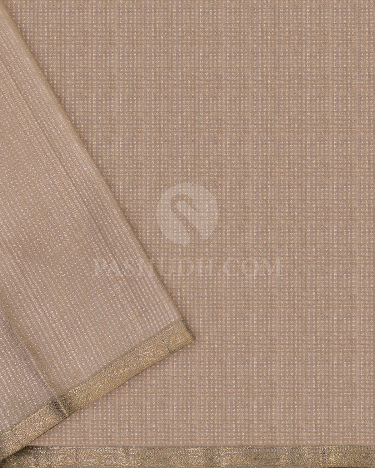 Shades of Pink and Mauve Organza Weave Zari Kanjivaram Silk Saree - S713- View 4