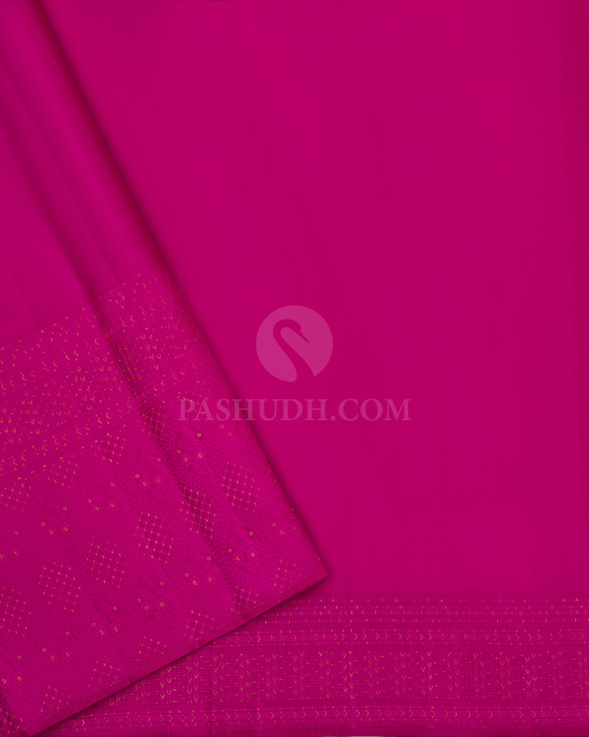  Dark Pink Kanjivaram Silk Saree - DJ220 - View 3