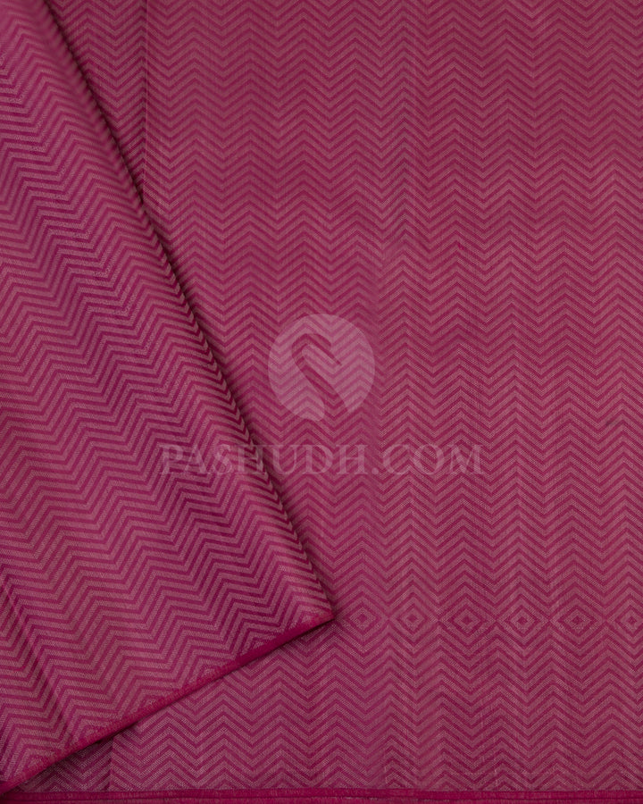 Old Rose Kanjivaram Silk Saree - D428 - View 3