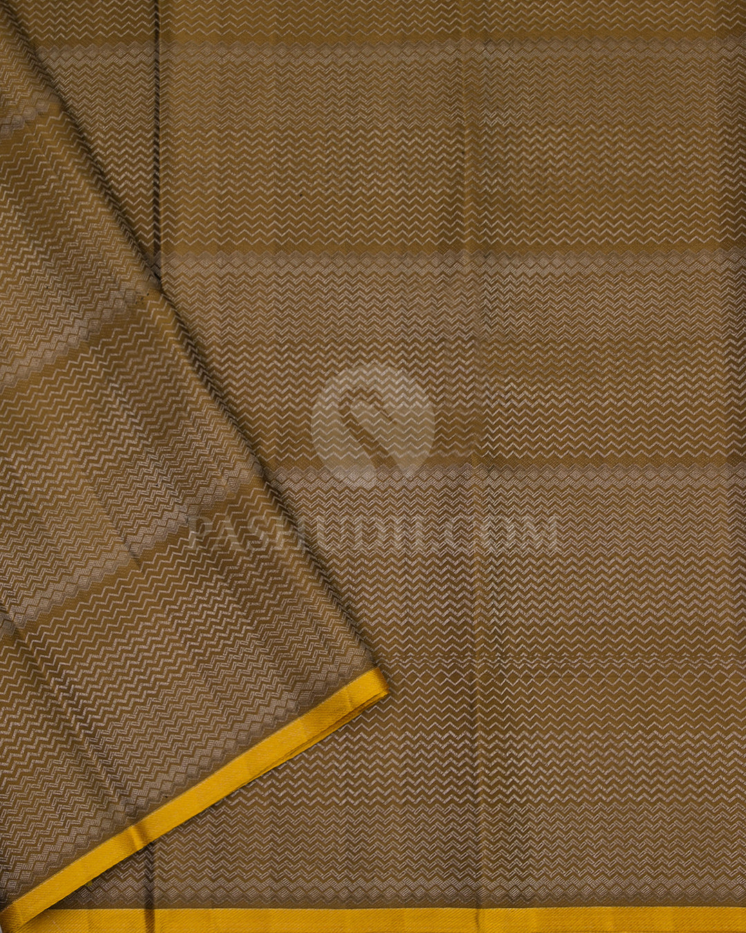 Mehendi Green and Purple Kanjivaram Silk Saree - D429 - View 3