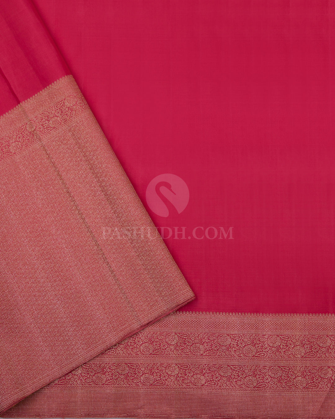 Mustard and Peach Kanjivaram Silk Saree - S796 - View 4