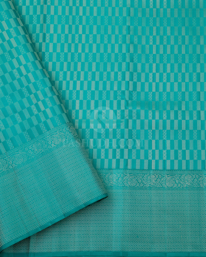 Navy Blue & Anandha Kanjivaram Silk Saree - D441 - View 3