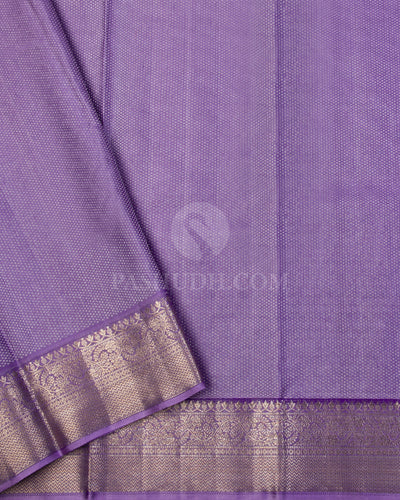 Shades of Lavender kanjivaram Silk Saree - D513(B) - View 2