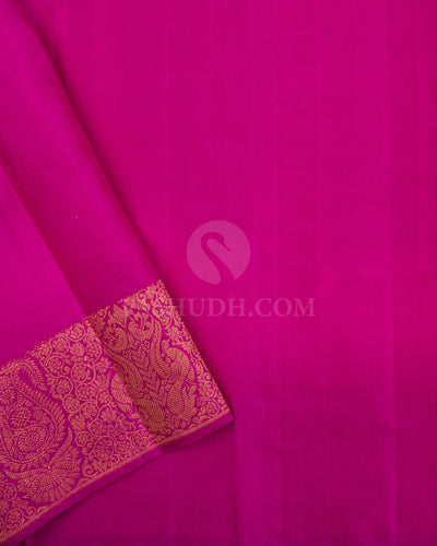 Dark Magenta Kanjivaram Silk Saree - D8