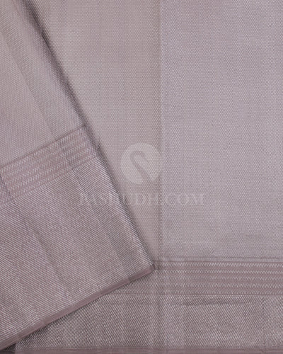 Baby Blue & Grey Kanjivaram Silk Saree - D510(C) - View 2