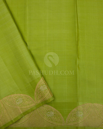 Violet Kanjivaram Silk Saree - S1107(A) - View 3